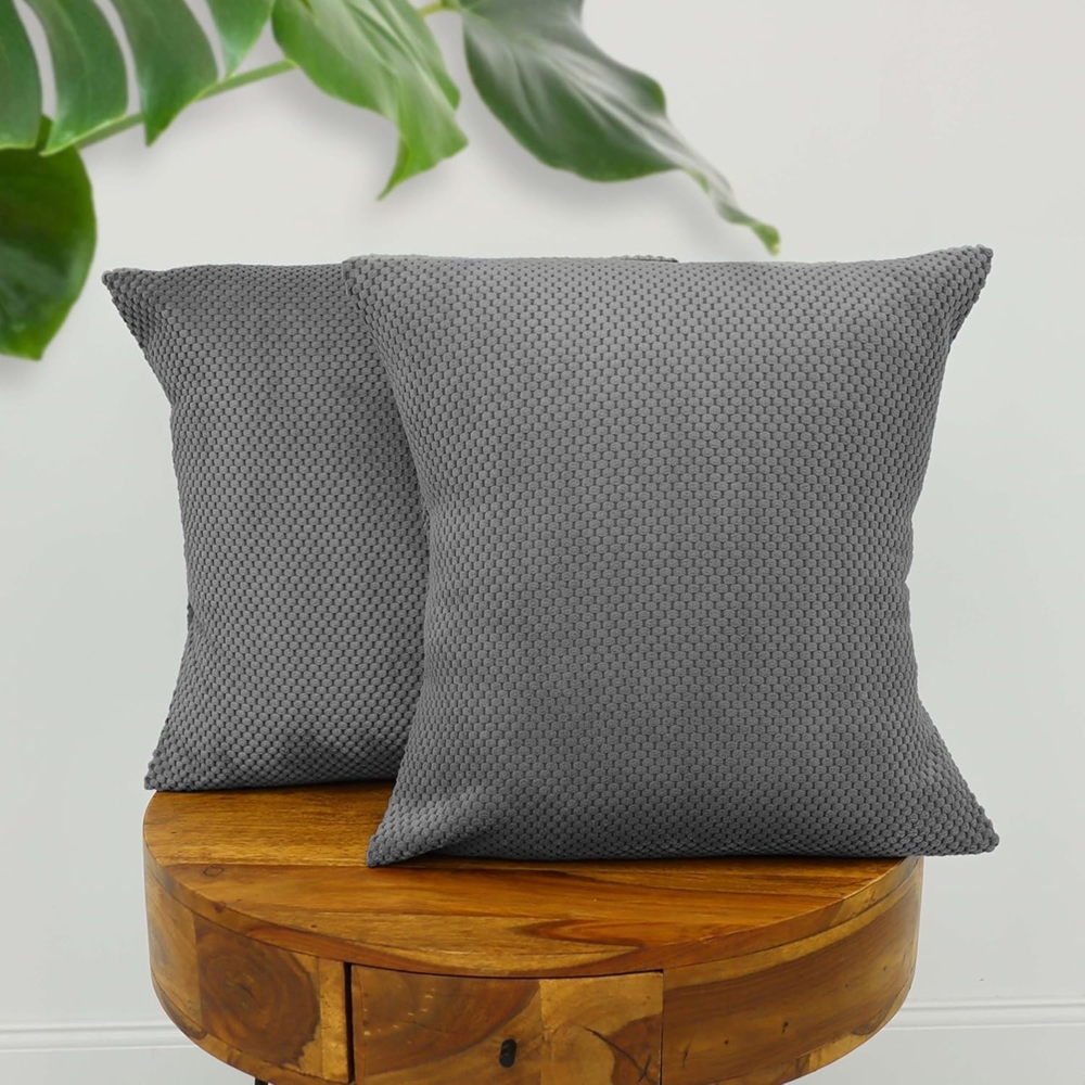 Amilian Dekokissen 2er Set Kissen - Zierkissen - Sofakissen mit Füllung und Kissenbezug, (2 Stück), Kopfkissen, Kuschelkissen, Couchkissen mit Kissenfüllung Bild 1