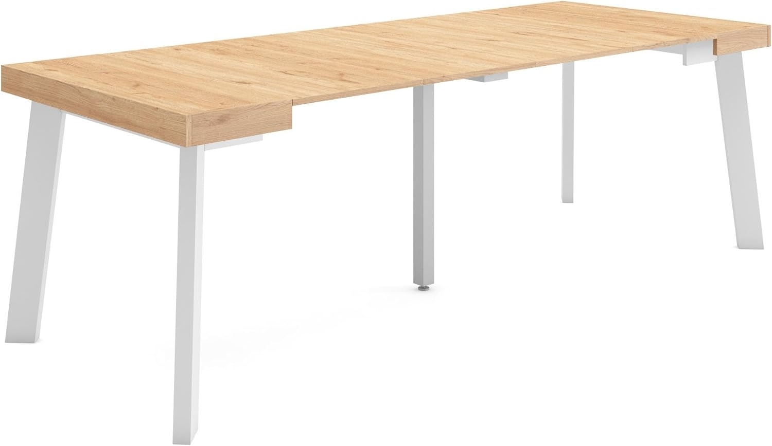 Skraut Home | Ausziehbarertisch | Multifunktionaler ausziehbarer | 220 | Für 10 Gäste | Hölzerne Beine | Moderner Stil | Eiche Bild 1
