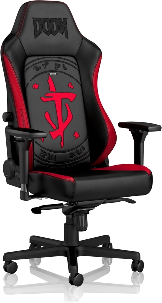 noblechairs Hero Gaming Stuhl, Bürostuhl Ergonomisch, Schreibtischstuhl, Gaming Chair Pc, Gaming Sessel, Chefsessel Bürostuhl, Pc Stuhl, 150 kg Belastbarkeit, Hero Doom Edition Bild 1