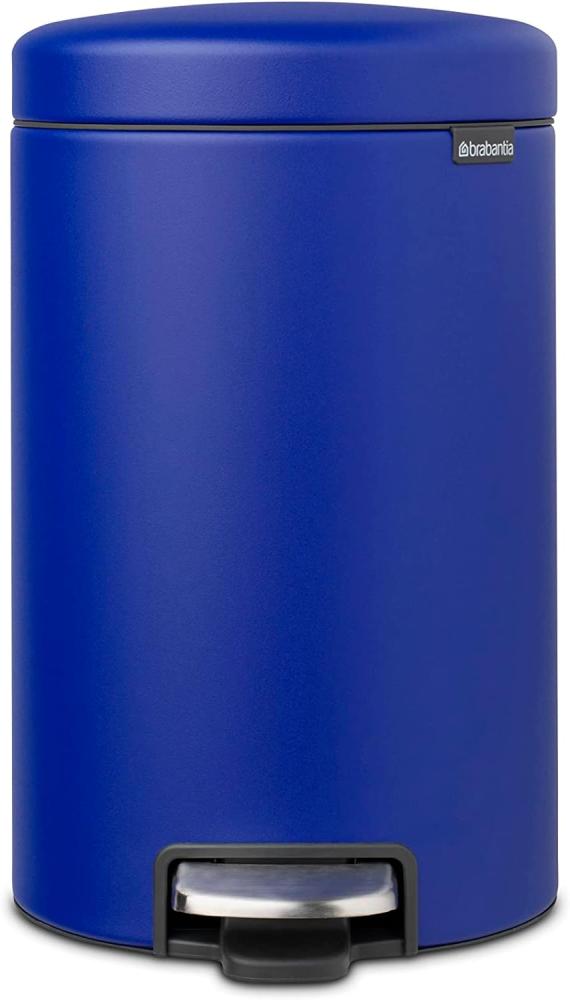 Brabantia Treteimer Newicon 12 L Mineral Powerful Blue Papierkörbe & Mülleimer Bild 1