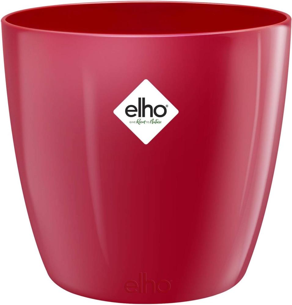 elho Brussels Diamond Rund Blumentopf 25cm - Lovely Rot Bild 1