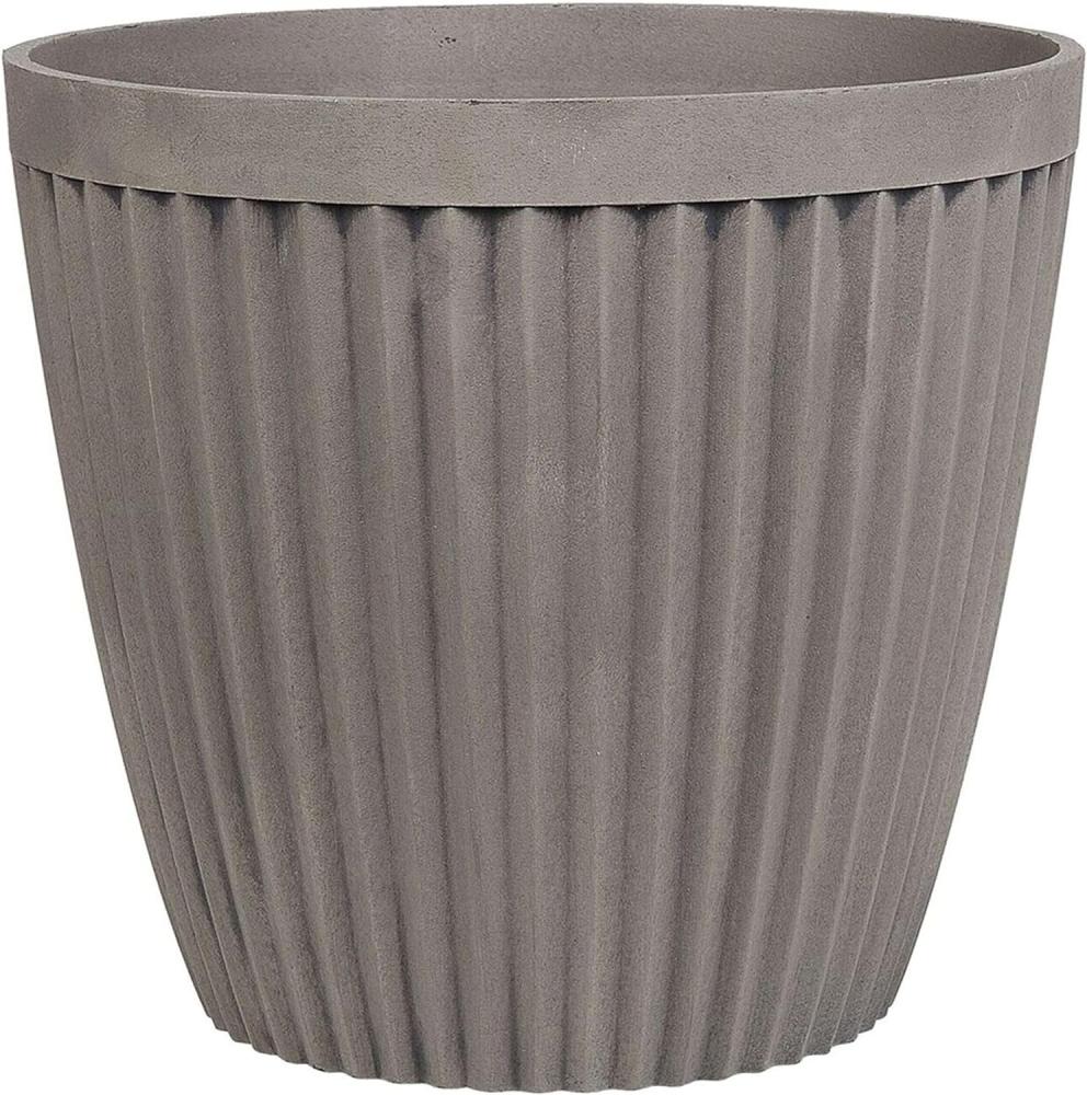 Blumentopf taupe rund 44 x 44 x 39 cm POKA Bild 1