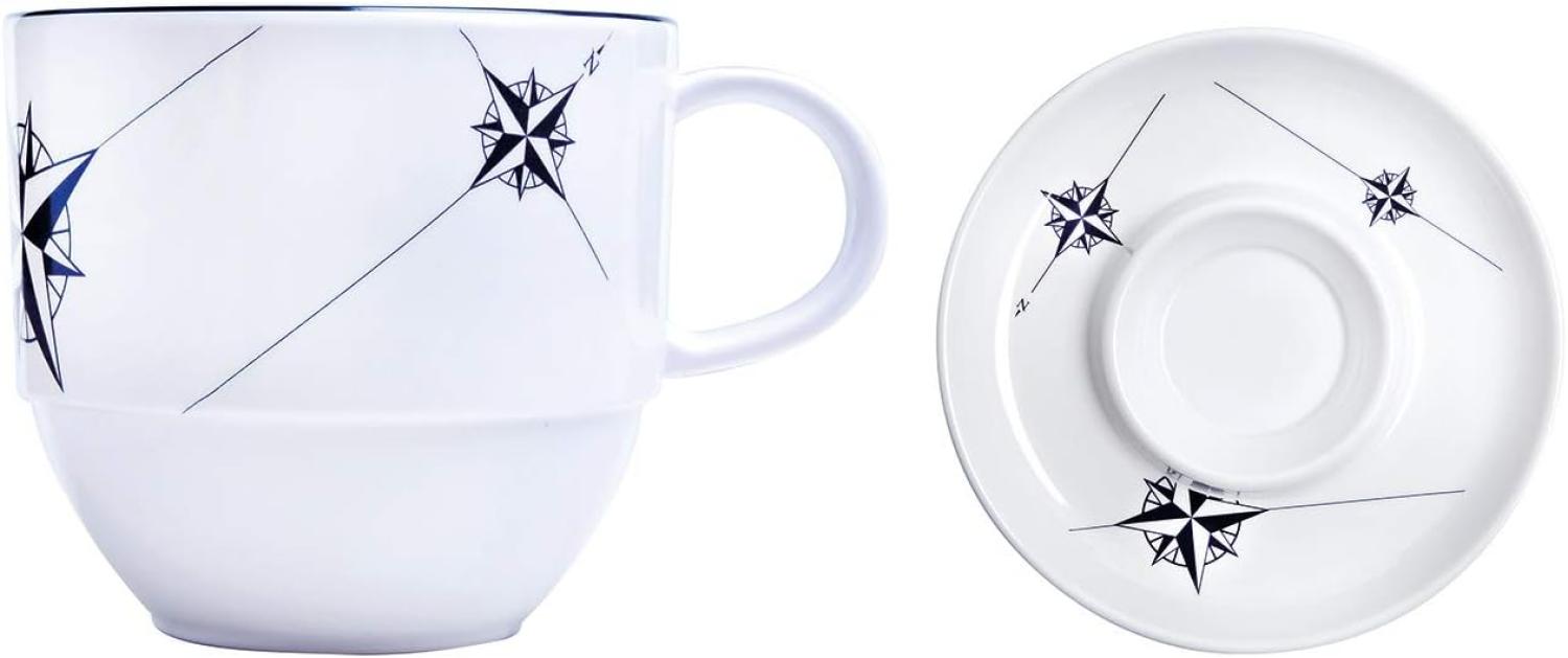 Marine Business Tasse Teetasse mit Unterteller - Northwind - einzeln Bild 1