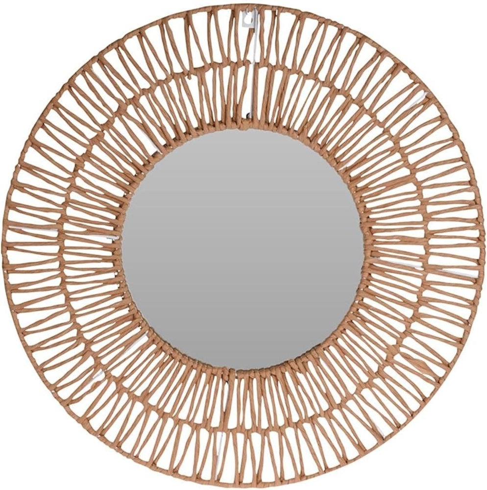 Dekospiegel rund mit einem geometrischen Rahmen, Ø 60 cm Bild 1