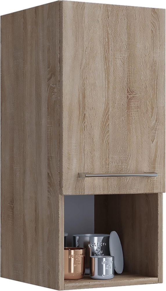 VCM Midischrank, Drehtür + offenes Fach VCB 4 Sonoma-Eiche Bild 1
