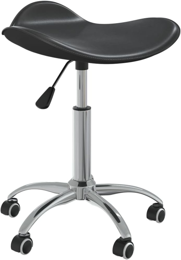 vidaXL Esszimmerstuhl Drehbar Schwarz Kunstleder [3088566] Bild 1