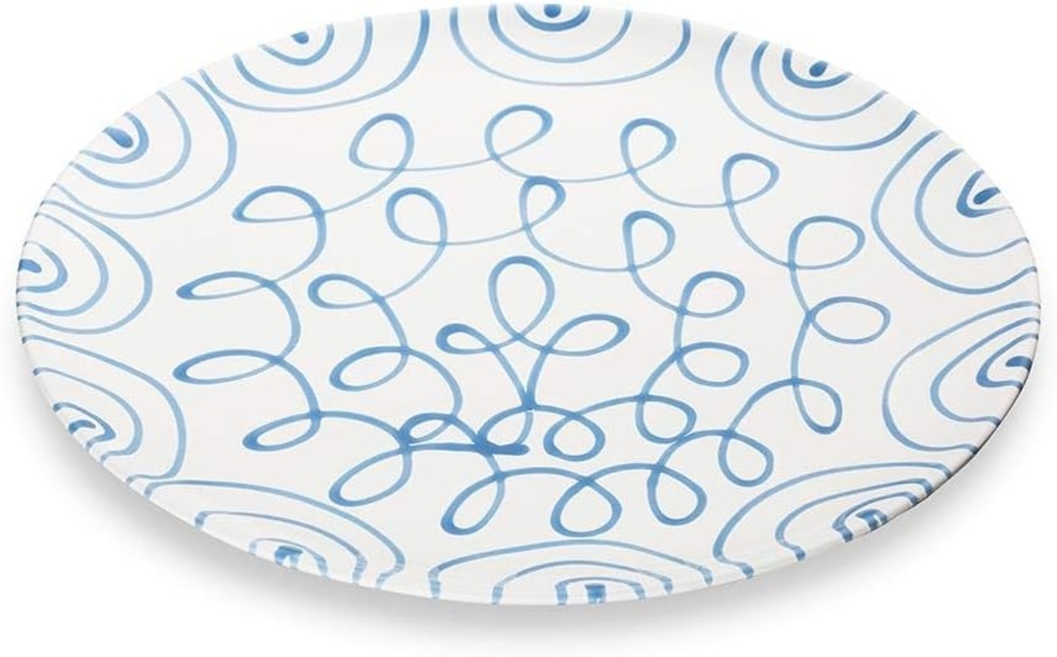 Gmundner Keramik Blaugeflammt, Platzteller Cup (Ø 32cm) Bild 1