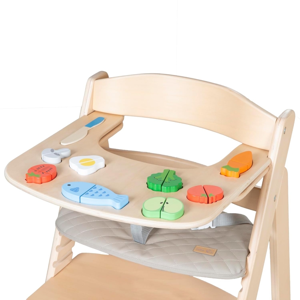 roba® Hochstuhltablett Montessorri Essbrett mit Spielelementen - Spielbrett, Passend für Hochstuhl Sit Up Flex - 9 Spielelemente - ab 6 Monaten Bild 1