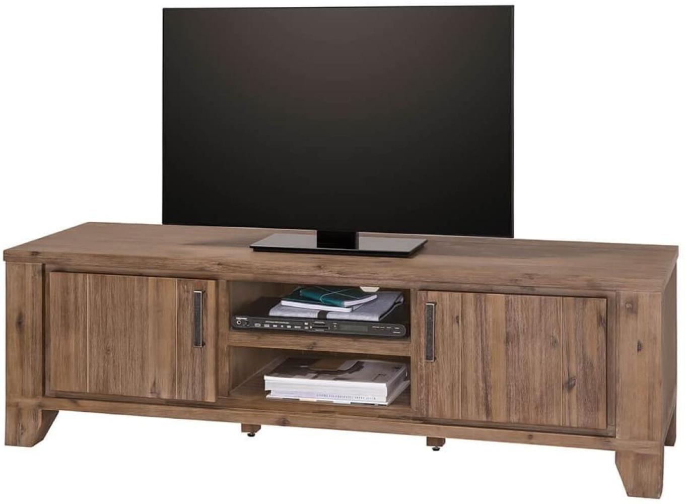 TV Lowboard 160 cm Breit, braun akazie massiv Bild 1