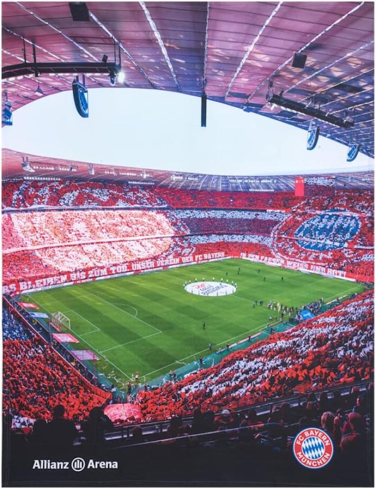 FC Bayern München Kuschelfleecedecke Allianz Arena | ca. 130 x 170 cm Bild 1