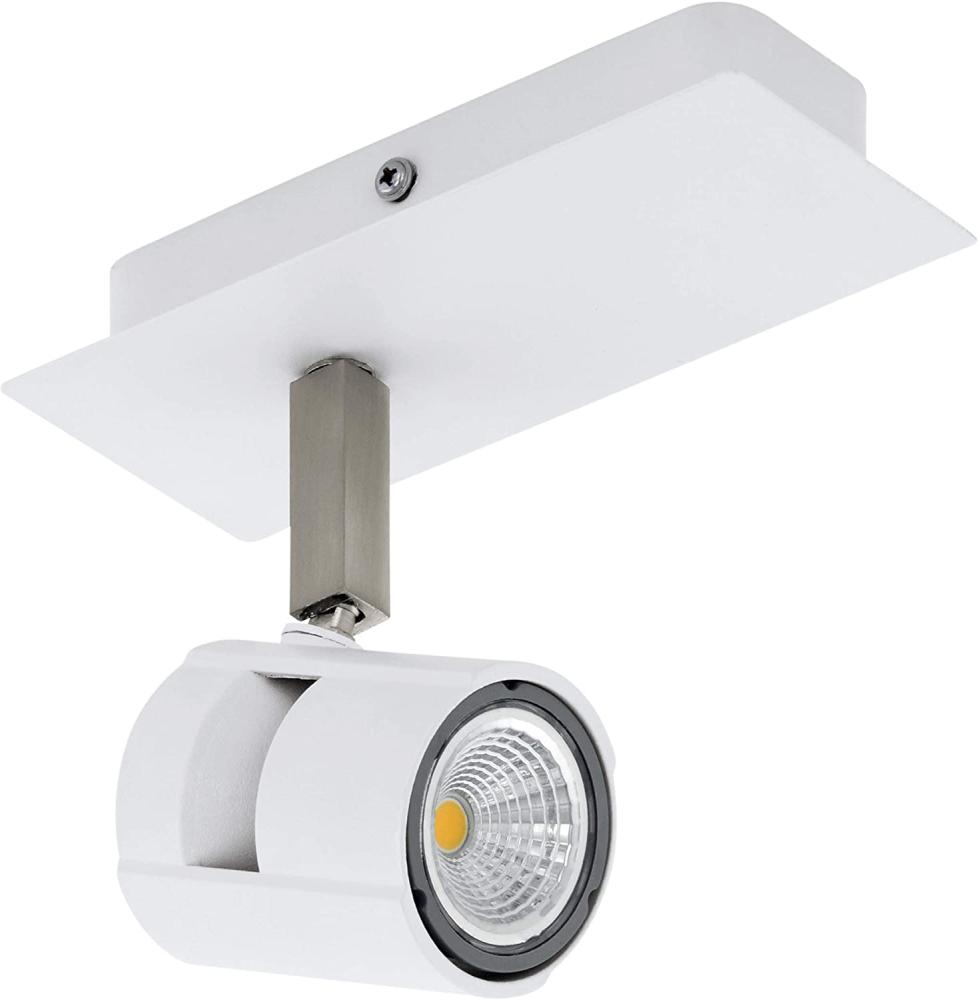 Eglo 97506 LED VERGIANO Alu, Stahl weiß, nickel-matt GU10 1X4,8W L:7cm H:16,5cm 3-Stufen dimmbar Bild 1