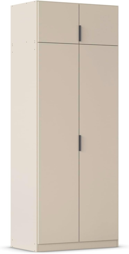 Rauch Möbel Lagoa, Kleiderschrank, Garderobe für Schlafzimmer, Kinderzimmer, Jugendzimmer 4-türig, mit Zubehör Classic, Farbe Beige, Breite 91 Bild 1