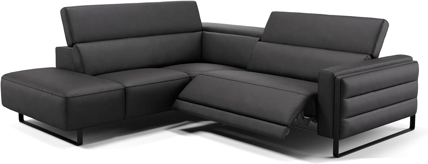 Sofanella Polsterecke DELTONA Sofalandschaft Eckcouch Designersofa in Schwarz Bild 1