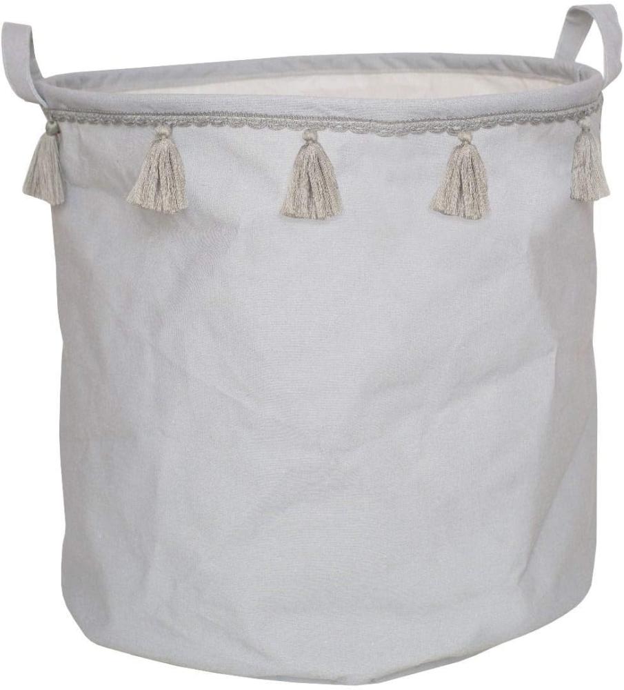 JaBaDaBaDo Kinder Aufbewahrungsbox Grau 40cm Wäsche-Sack Korb K033 Bild 1