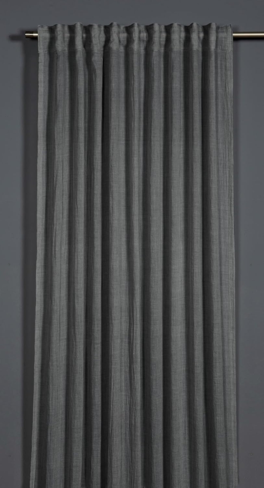 Sehlbach Fertigschal mit Gardinenband Struktur 135 x 245 cm anthrazit Bild 1