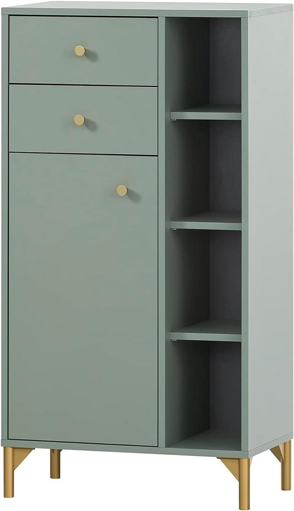 SCHILDMEYER Highboard Badkommode Badschrank Kommode Hochschrank Ando Pistazie Bild 1