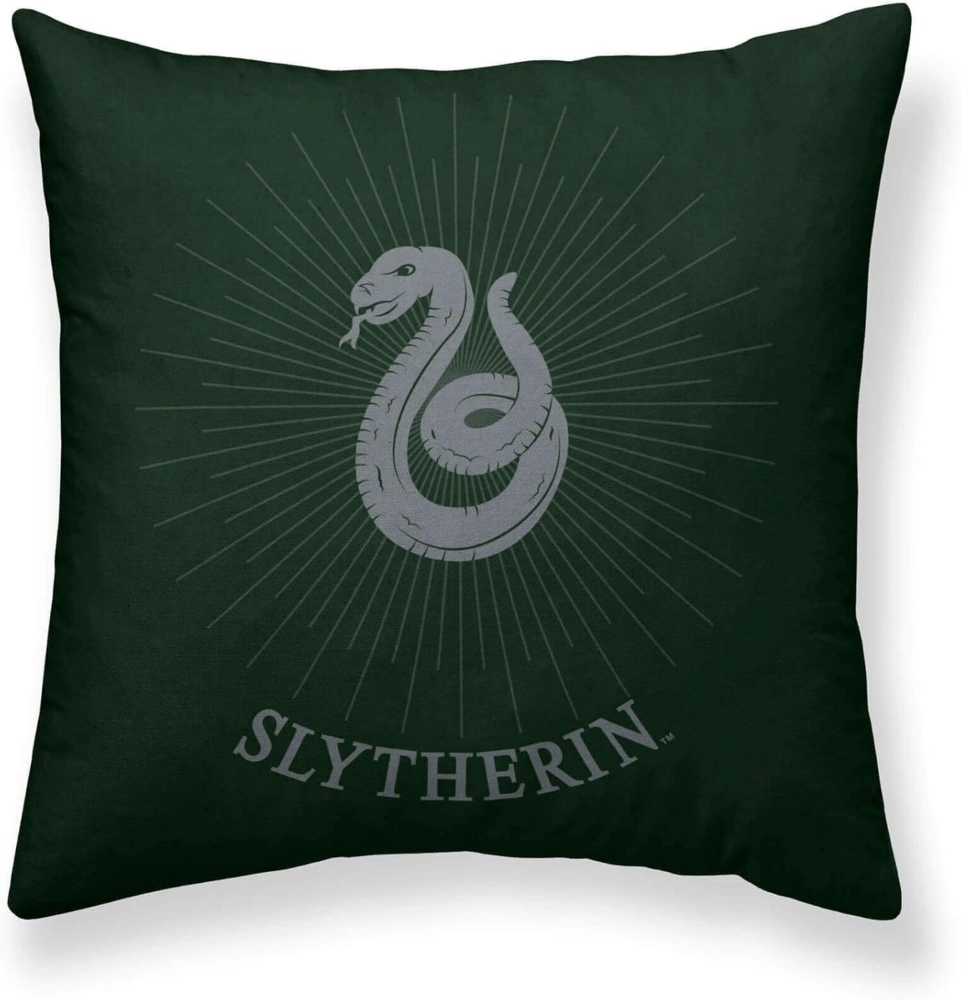 Belum | Kissenbezug Harry Potter, 100% Baumwolle, 50x50 cm, Modell Slytherin Sparkle A Bild 1