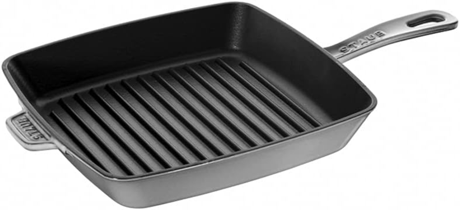 Staub Bbq 26 x 26 cm Grillpfanne aus Graphitgusseisen Bild 1