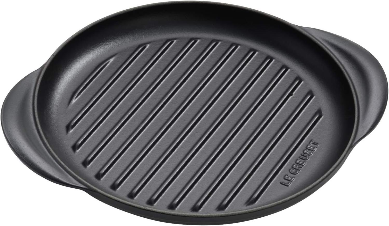 Le Creuset Grillplatte Rund 25cm, Schwarz Bild 1