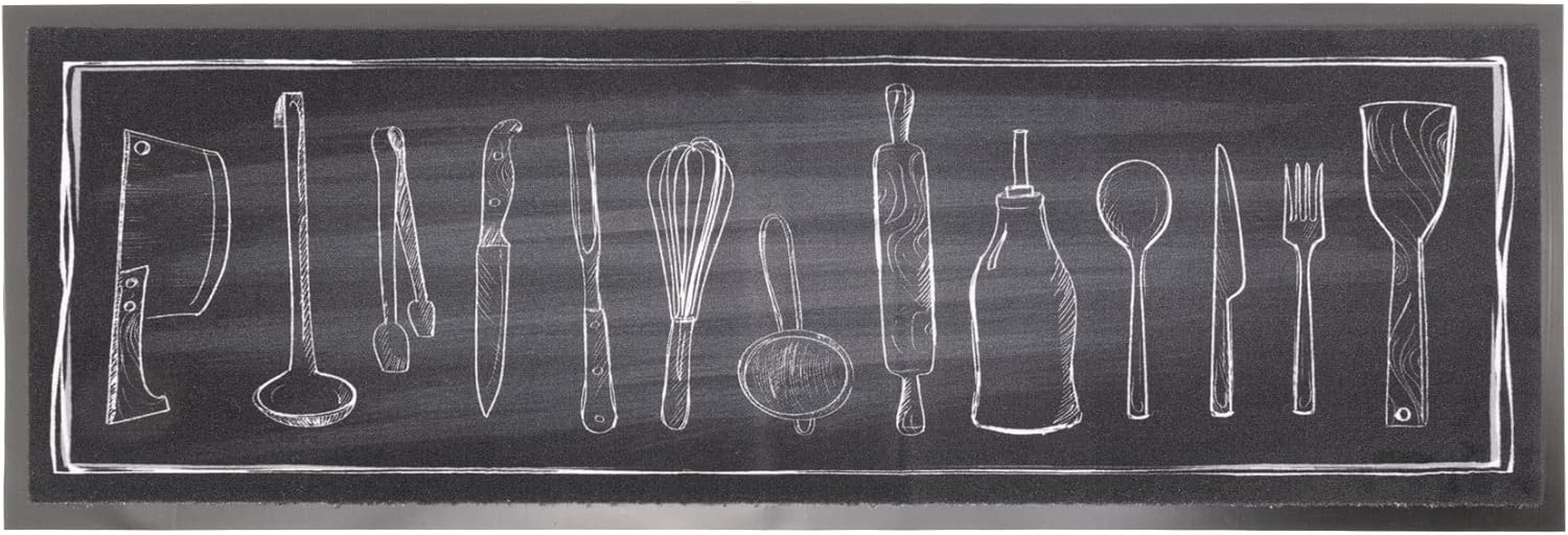 Primaflor-Ideen in Textil Küchenläufer KITCHEN TOOLS, Made in Belgium, rechteckig, Höhe: 6,5 mm, Motiv Küchenutensilien, rutschhemmend, waschbar, Küche Bild 1