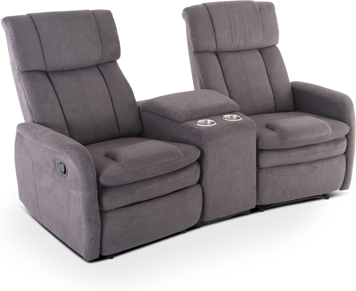 Raburg 2-Sitzer Kinosessel, 2er-Fernsehsessel mit Relaxfunktion, mechanisch, Maxx, mit Liegefunktion, für 2 Personen, Belastbarkeit je Sitzplatz 150 kg Bild 1