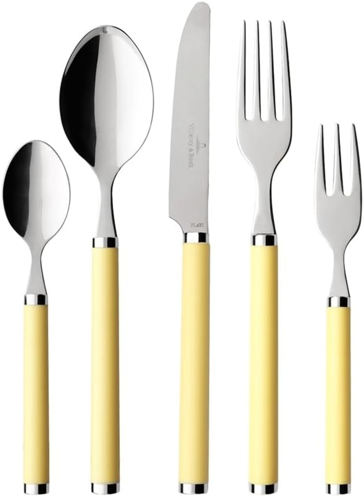 Villeroy und Boch Besteckset 'Play!', 30-tlg, gelber Kunststoffgriff Bild 1