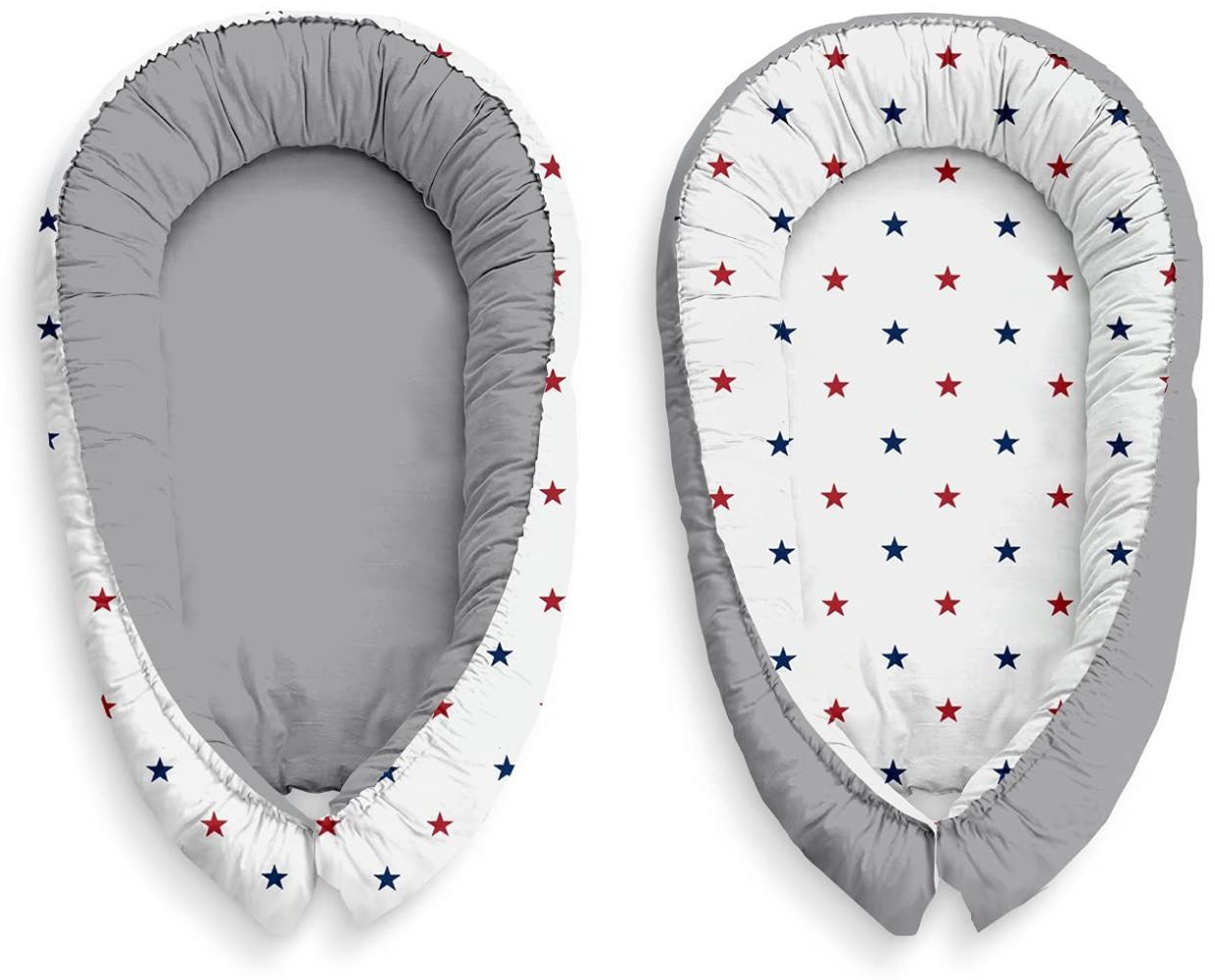 Multifunktionale Kuschelnest Babynest Kokon für Babys und Säuglinge, Nestchen, Reisebett, 100% Baumwolle, antiallergisch Bild 1