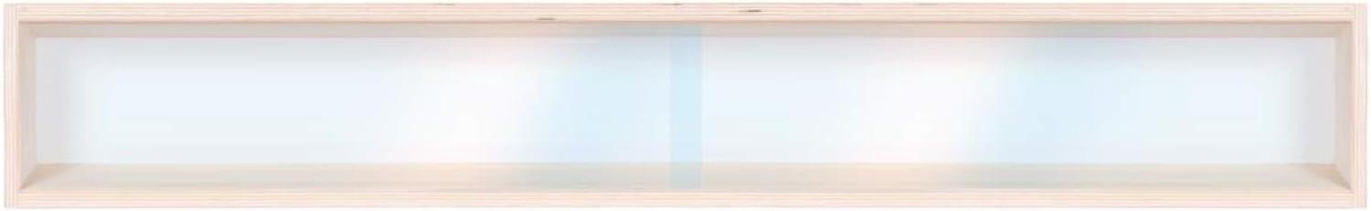 V115.1A Sammlervitrine mit Nuten Holz / 115 cm x 11 cm x 8,5 cm Bild 1