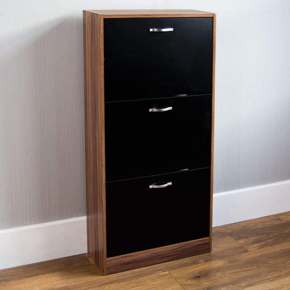 Vida Designs Schrank, Nussbaum, Walnussbraun/Schwarz Bild 1