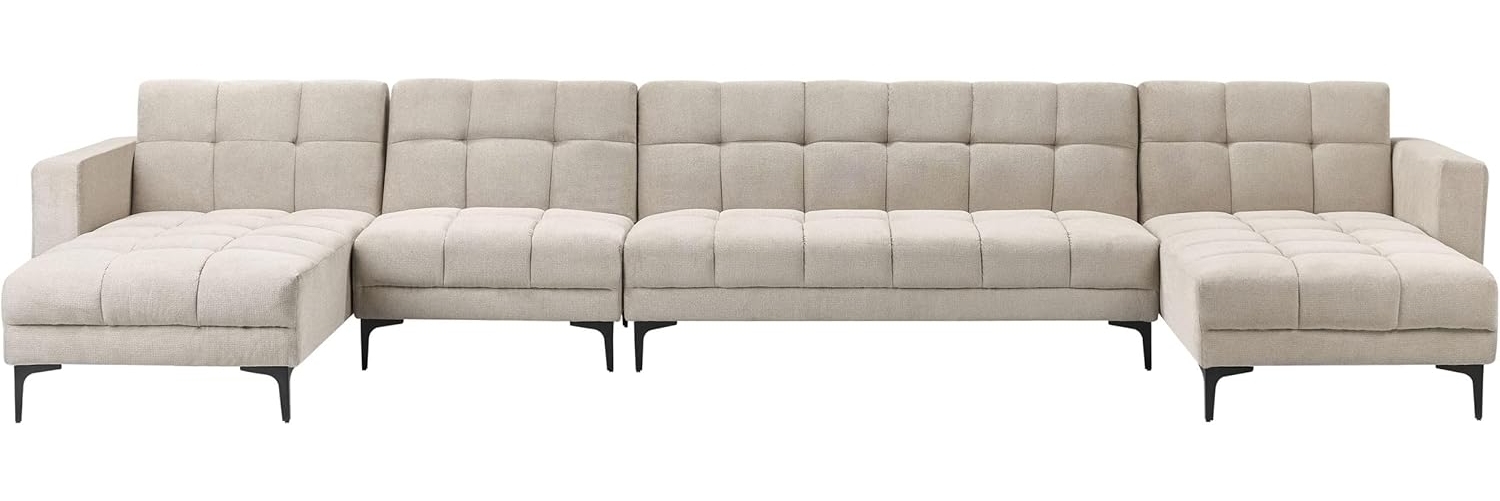 U-förmiges Sofa ALNES Beige Symmetrisch Bild 1