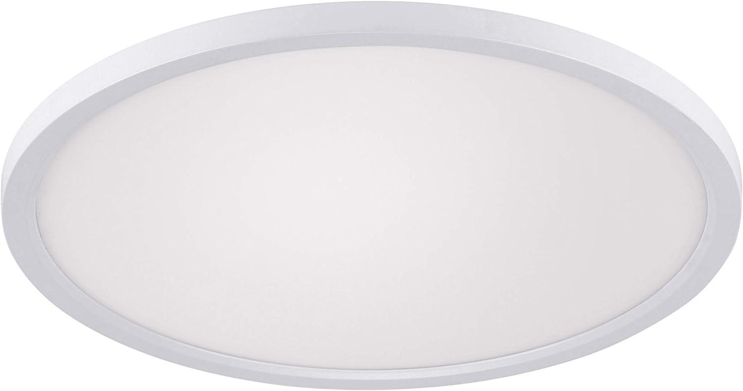 LeuchtenDirekt LED Deckenleuchte FLAT, weiss, 1xLED-Board/20W/2700-5000K, Innenleuchte, IP20, dimmbar, Funk-FB, CCT, Memoryfunktion, rund, 15571-16 Bild 1