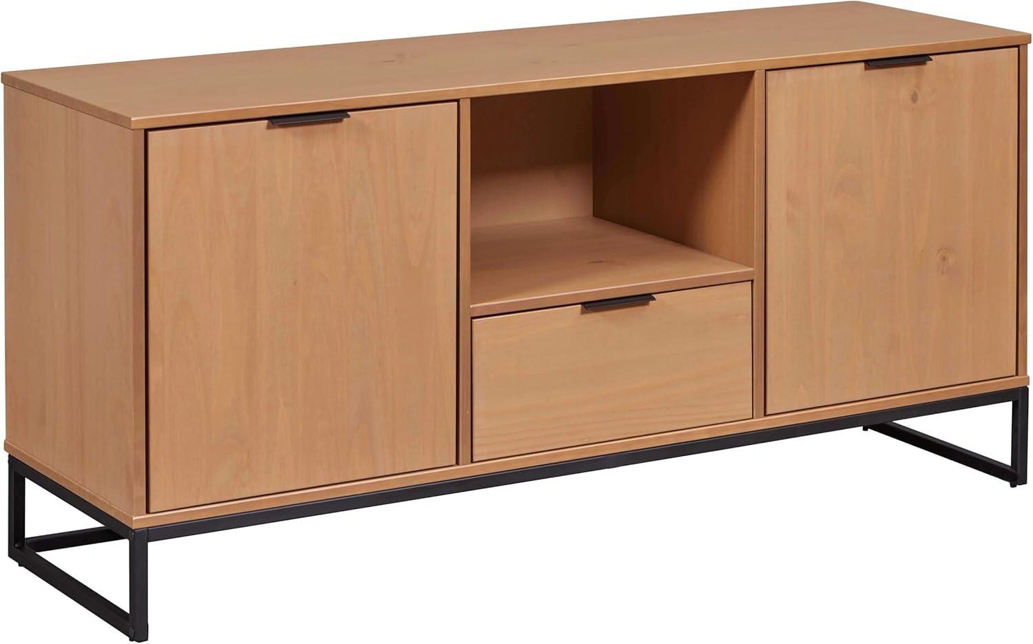 Inter Link - TV Kommode - TV Möbel - TV Konsole - TV Sideboard - 2 Türen - 1 Schublade - 1 Fach - Oak Colori - Vivo 2T1S Bild 1