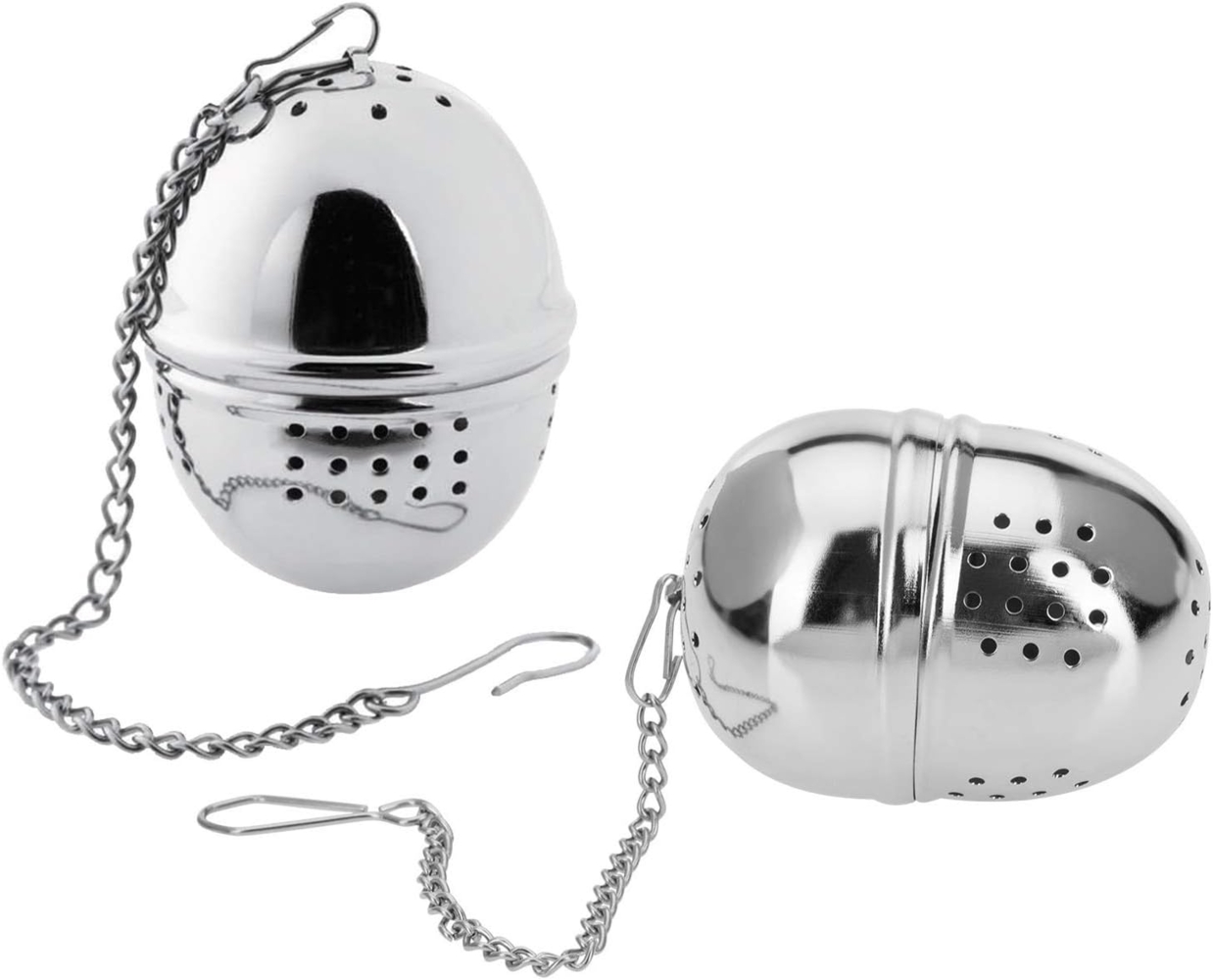 WESTMARK Teesieb Oval, 2 Stück, Ø 4 cm, Teatime, Rostfreier Edelstahl, Silber, Edelstahl Bild 1