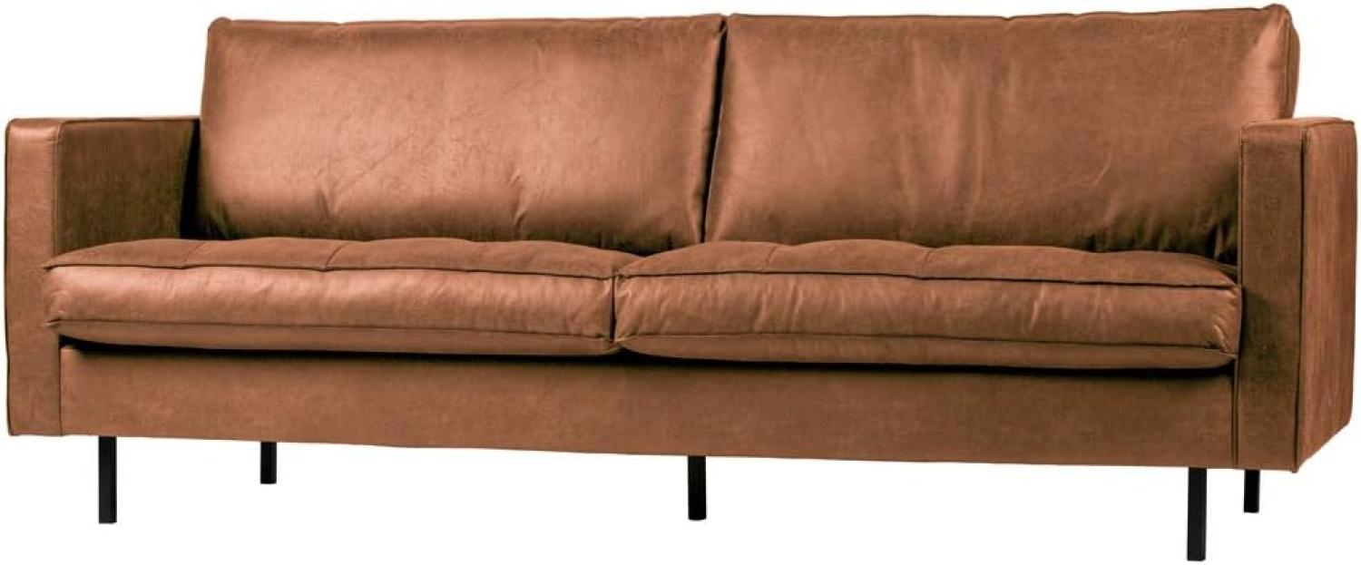 Rodeo Classic Sofa 2,5 Sitzer Lederoptik, Cognac Bild 1