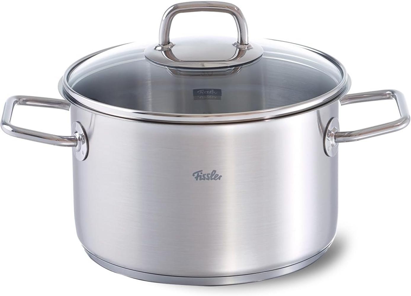 Fissler viseo Kochtopf Induktion mit Glasdeckel Edelstahl 24 cm Ø 5,7 L Bild 1