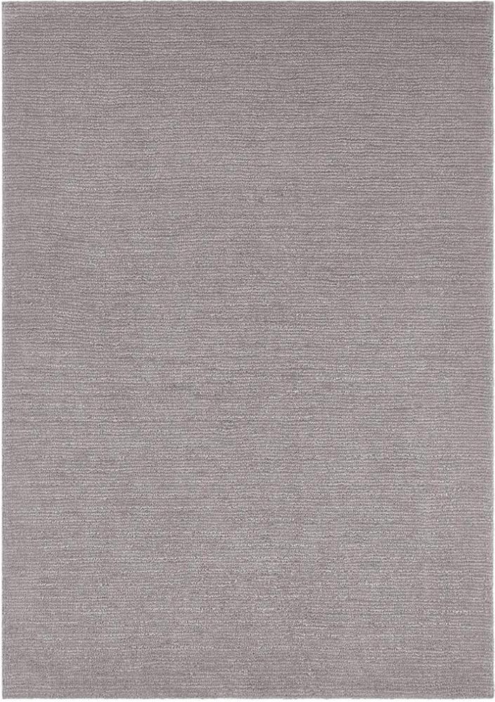 Kurzflor Teppich Supersoft Hellgrau 200x290 cm Bild 1