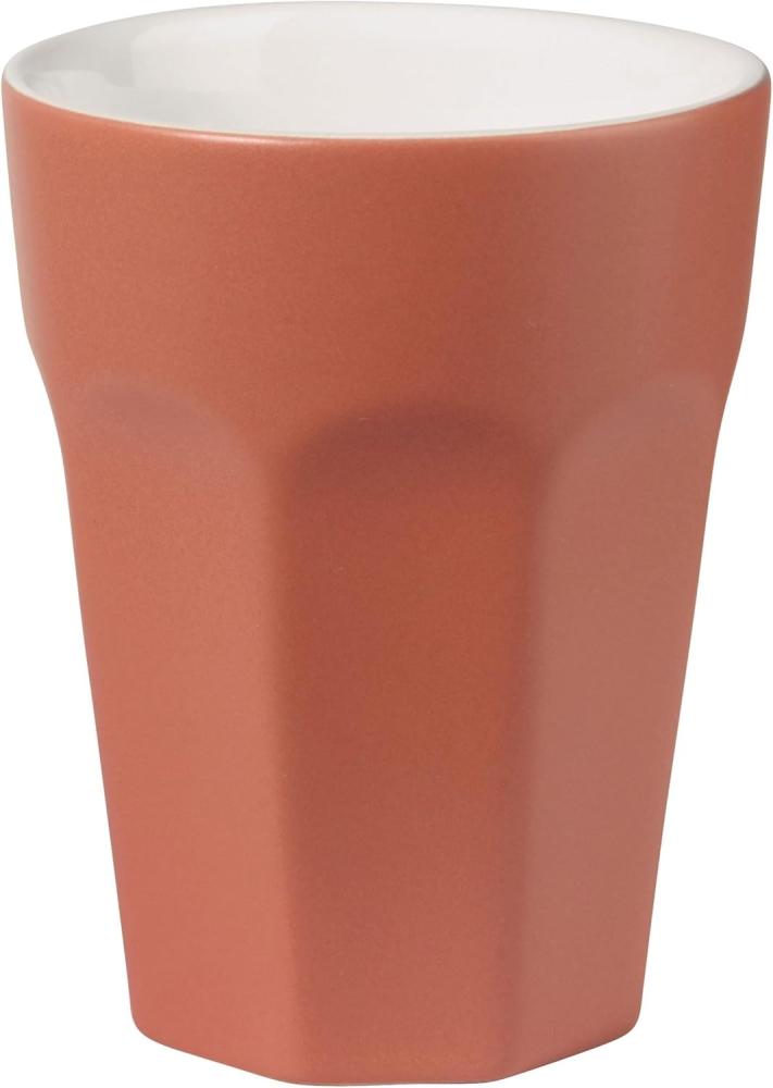 ASA Selection ti amo colore Becher Cappuccino, Cappuccinobecher, Kaffeetasse, Tasse, Steingut, Red Clay, 250 ml, 5180354 Bild 1