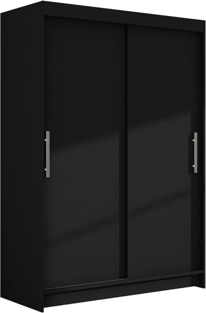 Kleiderschrank Miami I, ohne Beleuchtung, Farbe: Schwarz Bild 1