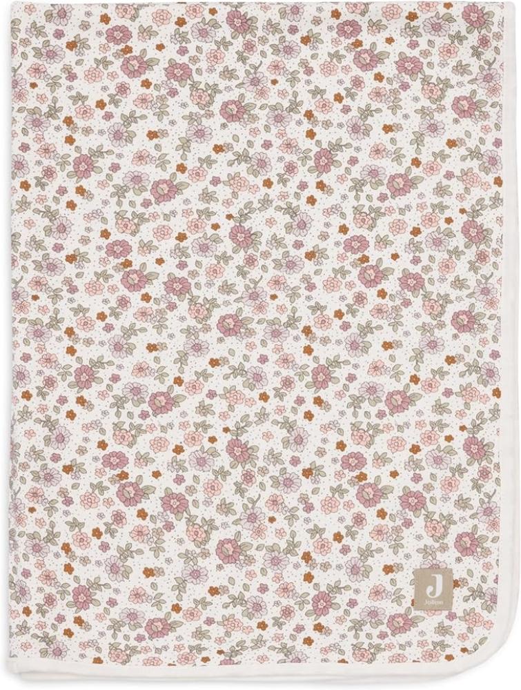 Jollein Retro Flowers Babydecke - Jersey Multicolo Bild 1