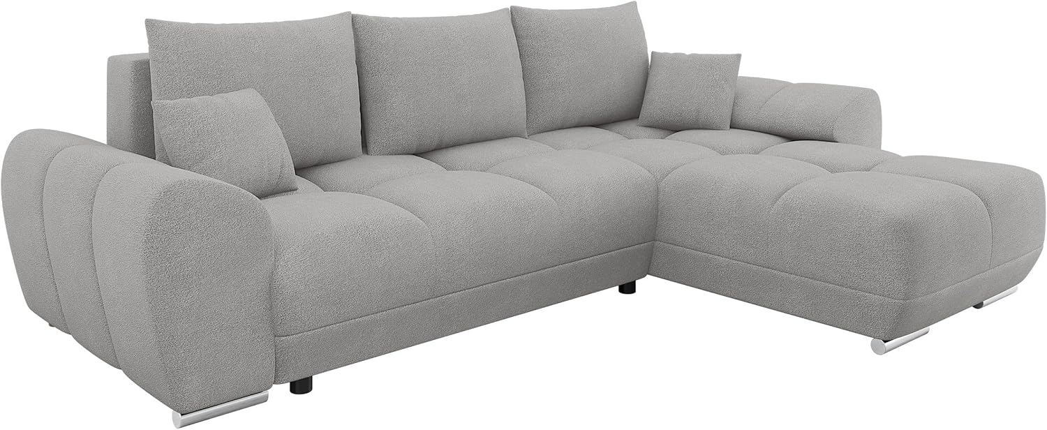 Ecksofa Lonkor mit Bettkasten und Schlaffunktion (Farbe: Velo 633) Bild 1