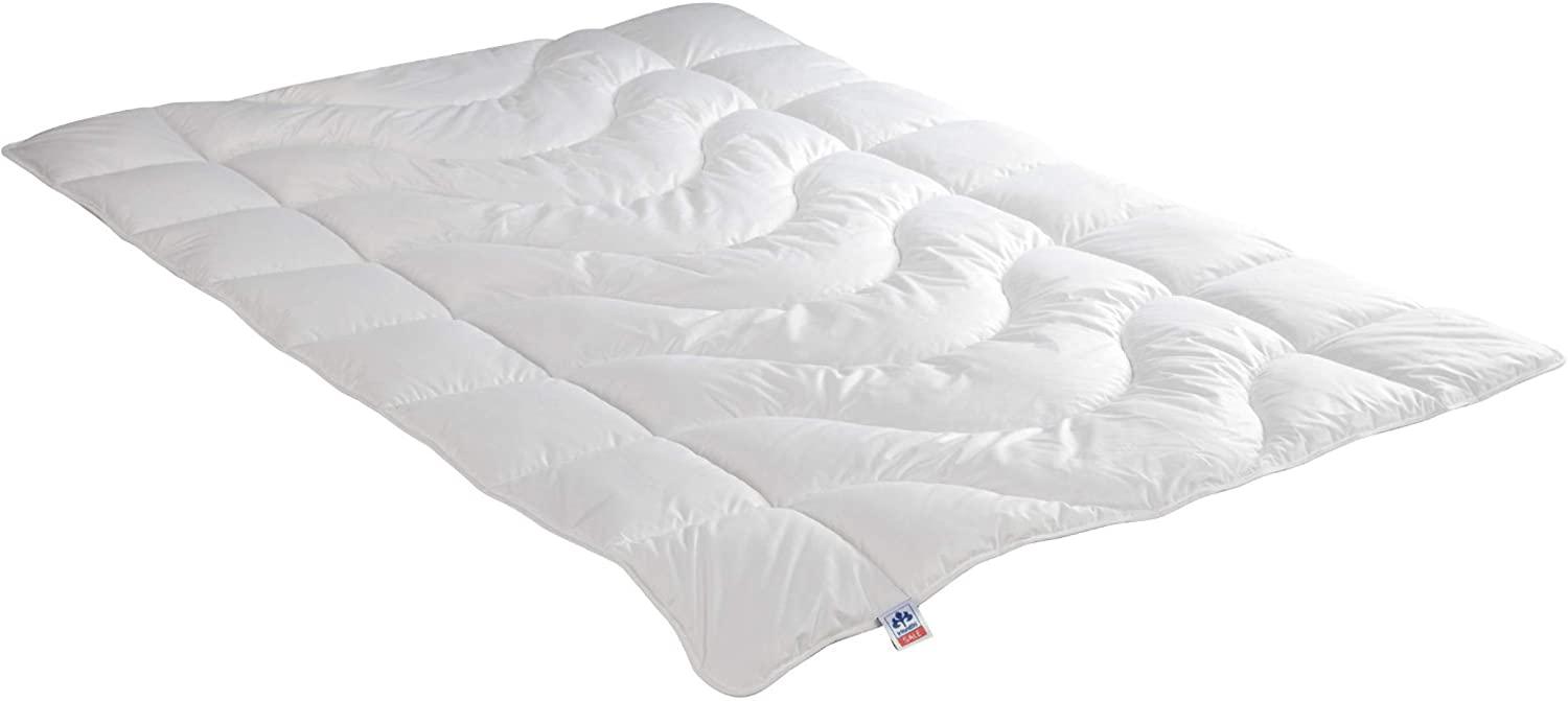 Irisette warme Winterdecke Steppbett Lara, aus edlem Baumwolle-Feinperkal, 95 Grad waschbar, inkl. Aufbewahrungstasche, 200x200 cm, weiß Bild 1