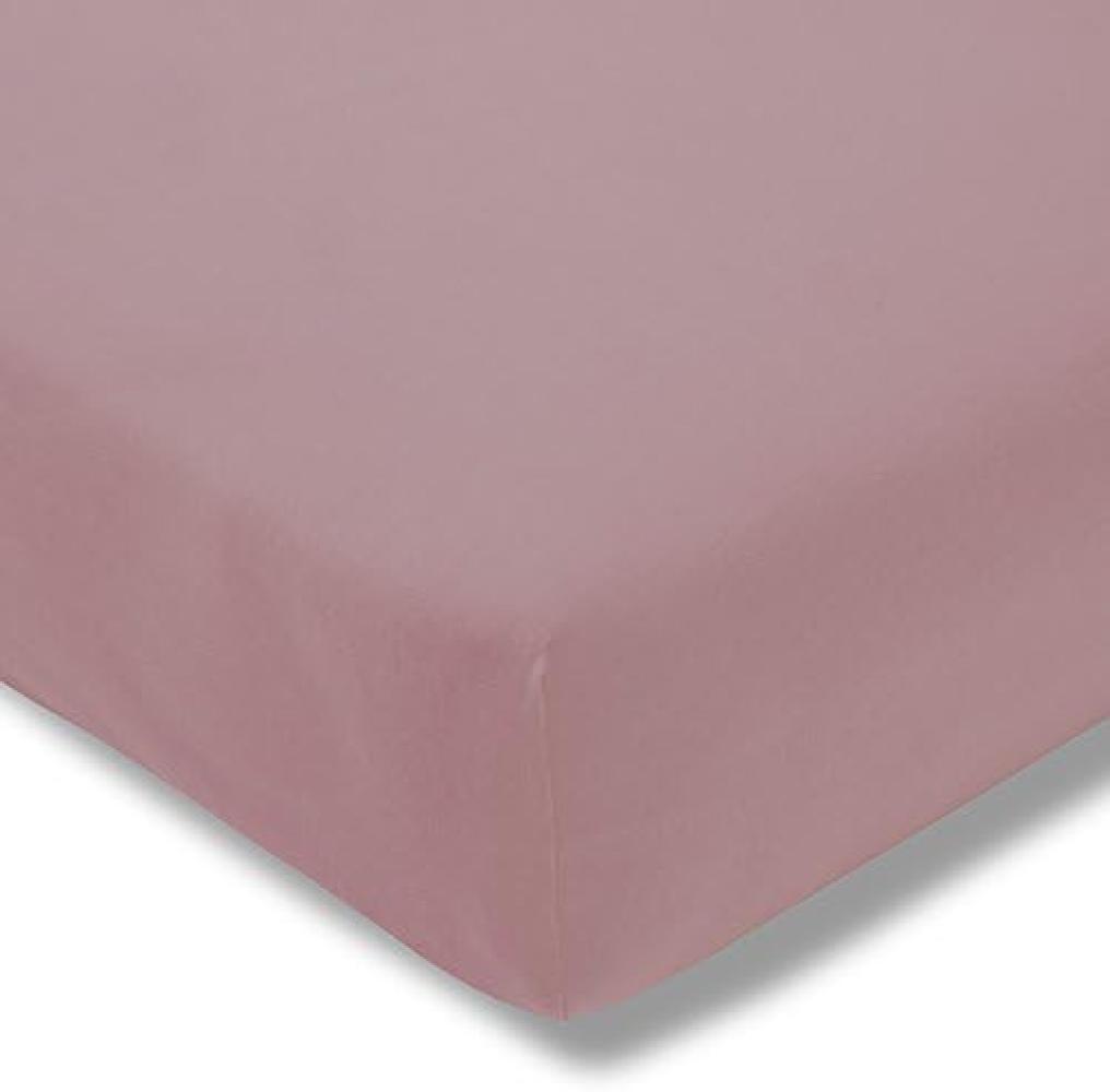 ESTELLA Spannbetttuch Zwirnjersey | Flieder | 100x200 cm | passend für Matratzen 90-120 cm (Breite) x 200-220 cm (Länge) | trocknerfest und bügelfrei | 97% Baumwolle 3% Elastan Bild 1