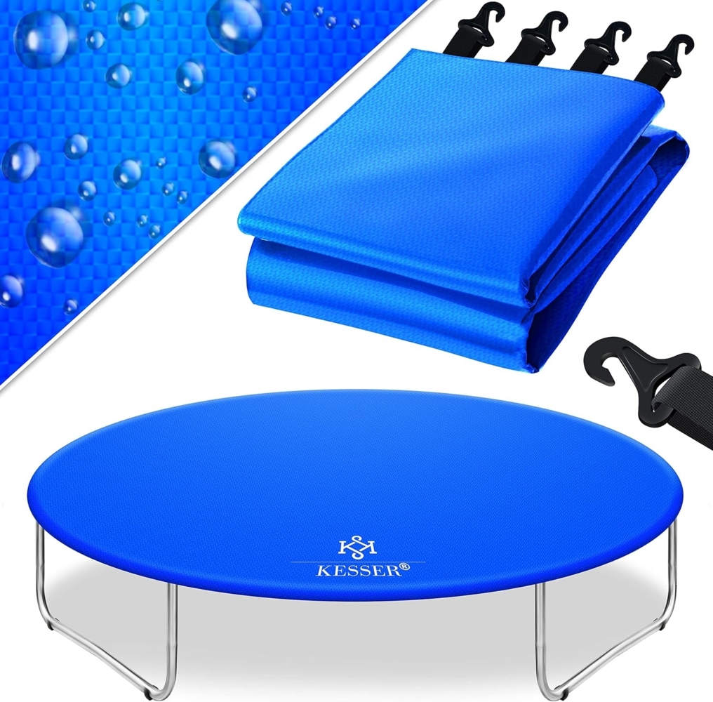 KESSER® Trampolin Abdeckung, wetterfest, reißfest & UV-beständig, Ø 305cm, Blau Bild 1