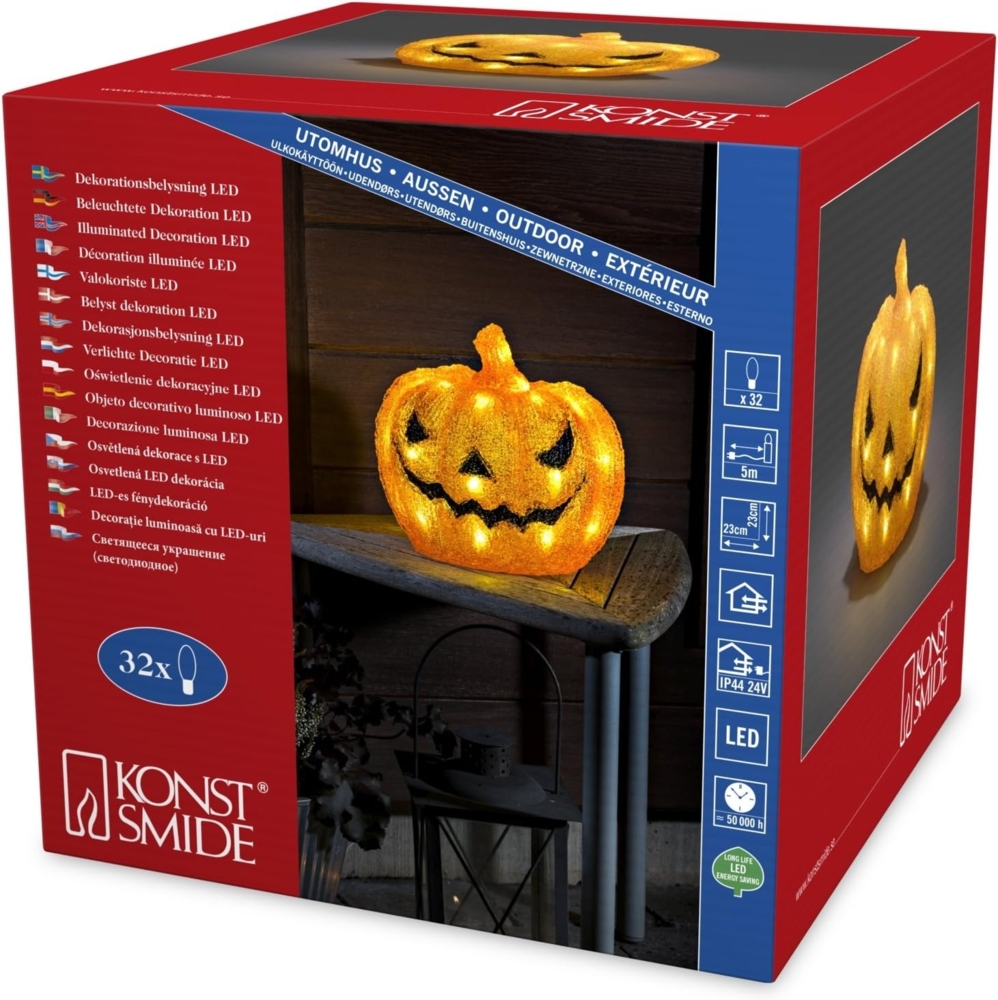 KONSTSMIDE Dekolicht 32-flammig, Kunststoff, weiß, kaltweiß, IP44, L220mm, wassergeschützt, kaltweiß Bild 1