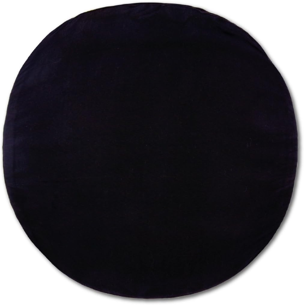 Kissenhülle Dekokissen Kissenbezug Microfaser - viele Größen und Farben Schwarz Ø 50 cm Bild 1