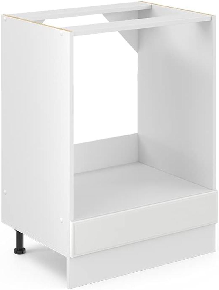 Vicco Herdumbauschrank R-Line, Weiß Landhaus/Weiß, 60 cm, AP Anthrazit Bild 1