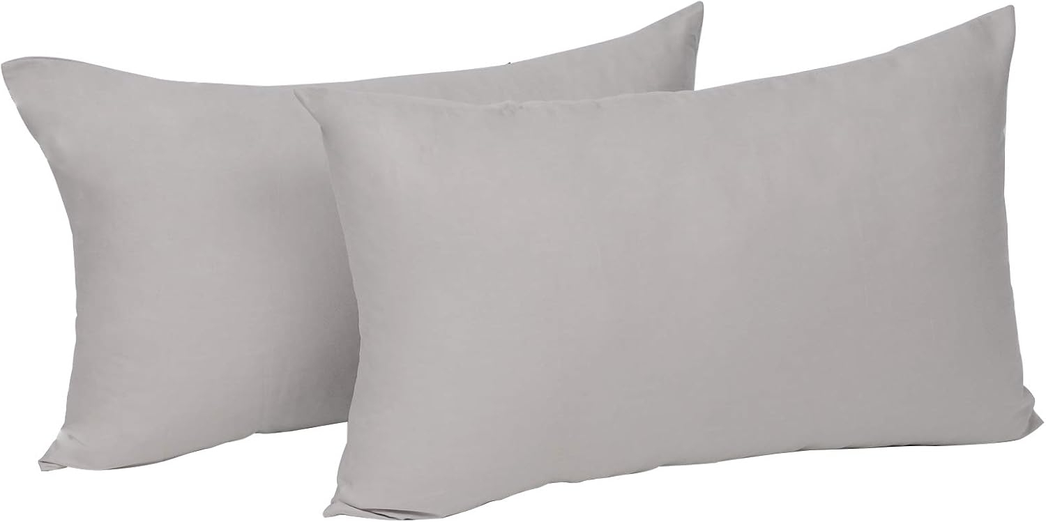 Woltu Kissenbezug, (2 Stück), Kissenhülle 100% Baumwolle mit Reissverschluss Bild 1
