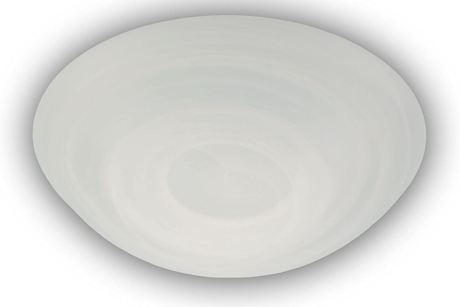 LED-Deckenleuchte / Deckenschale rund, Glas Alabaster, Ø 25cm Bild 1
