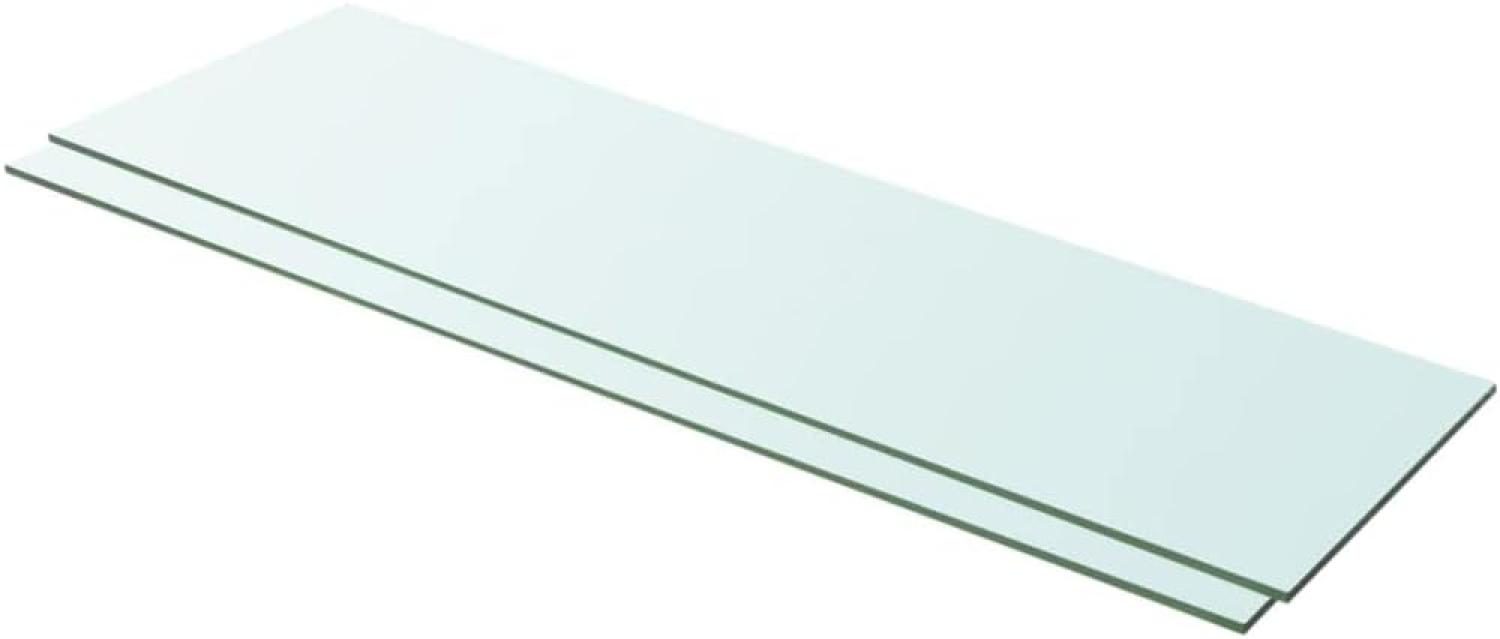 vidaXL Regalböden 2 Stk. Glas Transparent 100x30 cm 3051586 Bild 1