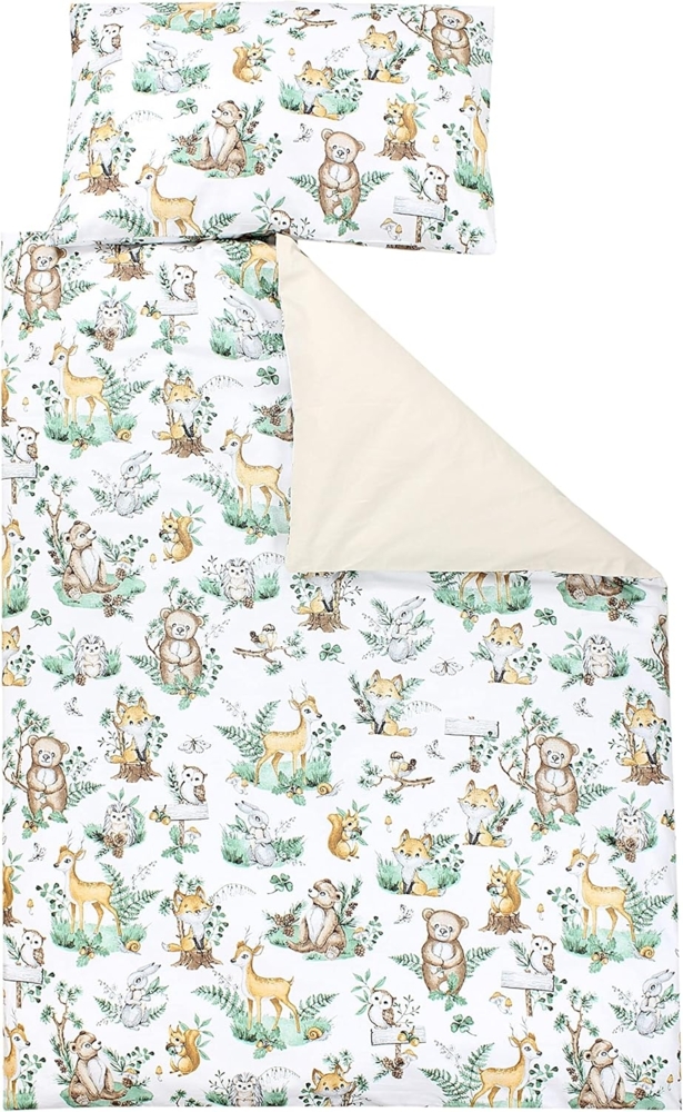 TupTam Kinderbettwäsche TupTam Kinder Bettwäsche Gemustert 2-Teilig Wendebettwäsche Bild 1